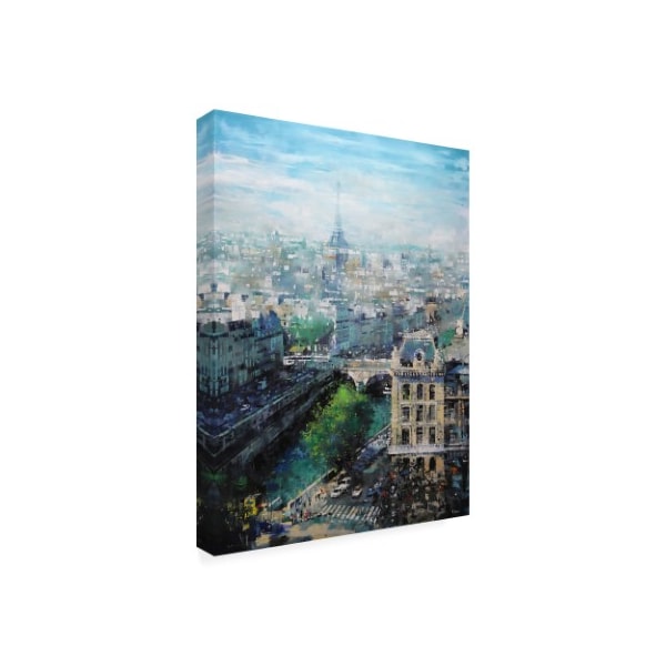 Mark Lagu 'Tower In The Distance' Canvas Art,18x24